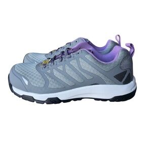 Nautilus Velocity N2489 SD10 Carbon Toe Safety Work Shoes Gray Purple Womens 7.5